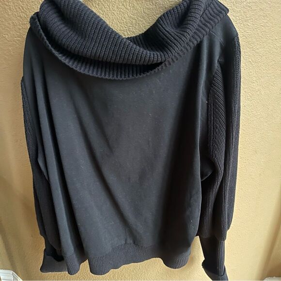 NWT Anthropologie Dolan Left Coast Black Cowl Neck Pullover Sweater 3X Gift - Picture 8 of 12